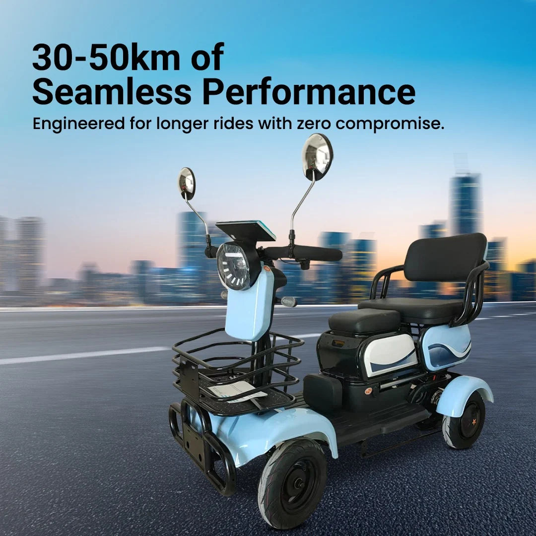 Ultra-Stable 4-Wheel Electric Family Scooter with 350W Motor and 200kg Load Capacity