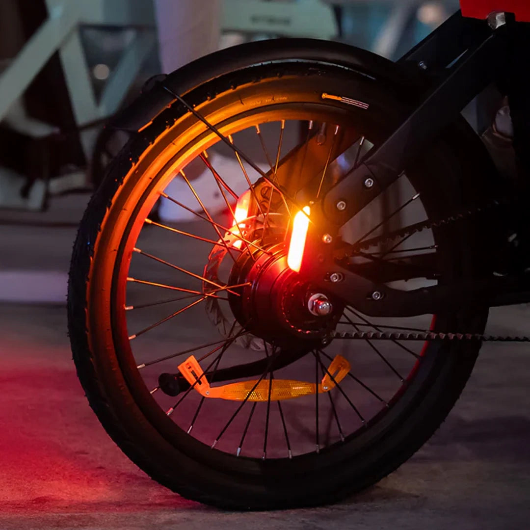 Compact Folding Electric Bike with 250W Torque Sensor Motor and Belt Drive System