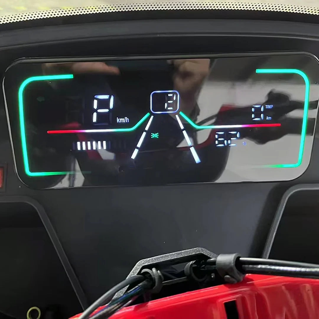 Enclosed 3-Passenger Electric Tricycle with Roof and 1500W Motor