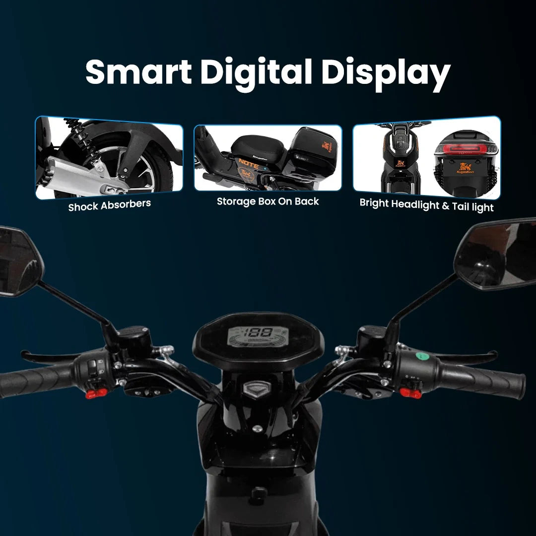 High-Speed Electric Scooter with 800W Motor and 60km Range