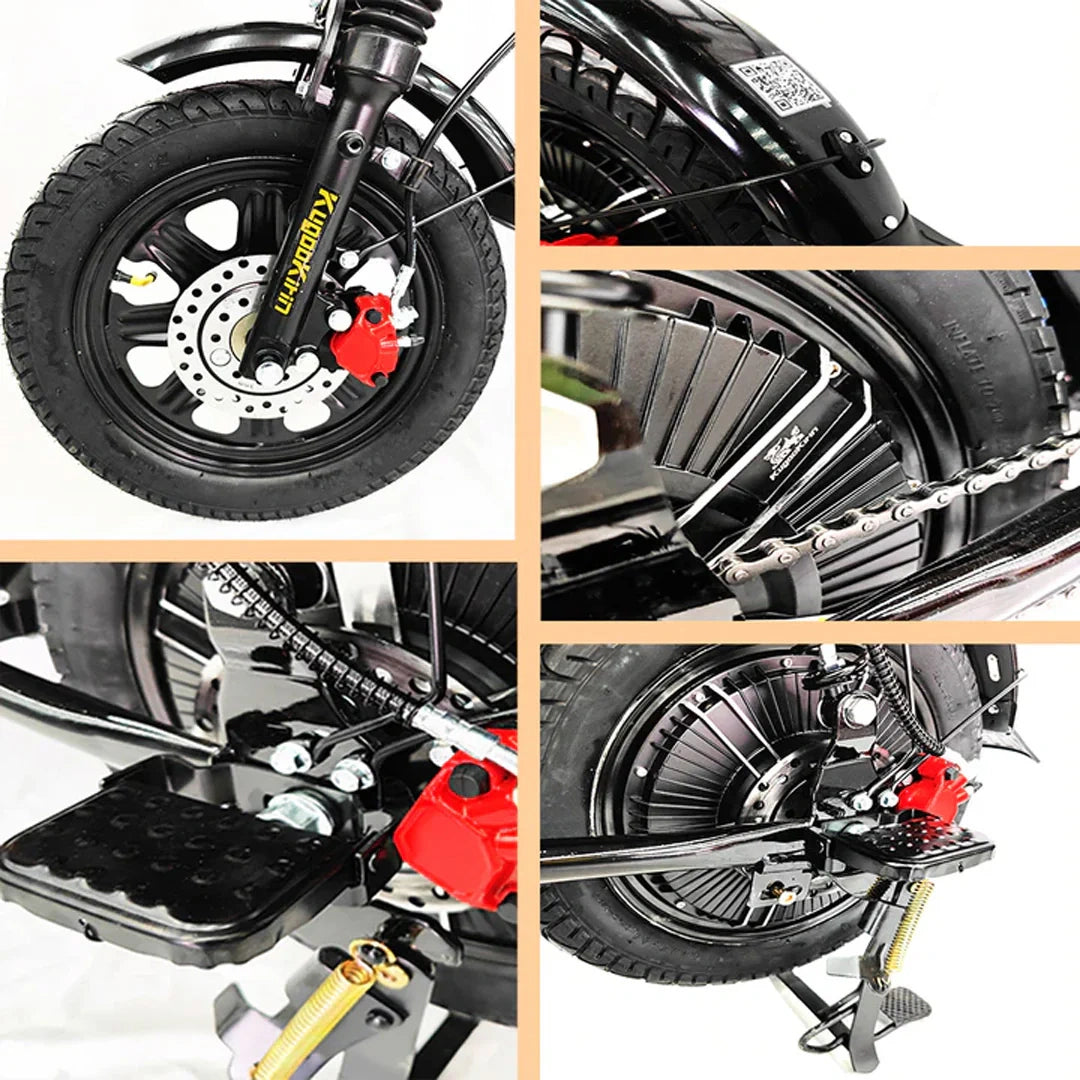 Professional Delivery Electric Scooter with Large Basket and 60km Range