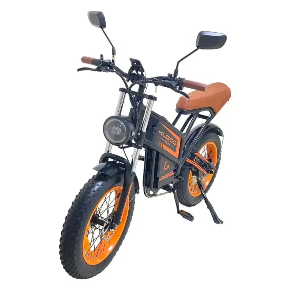 Folding Fat Tire Electric Bike with 1000W Peak Power and Hydraulic Brakes