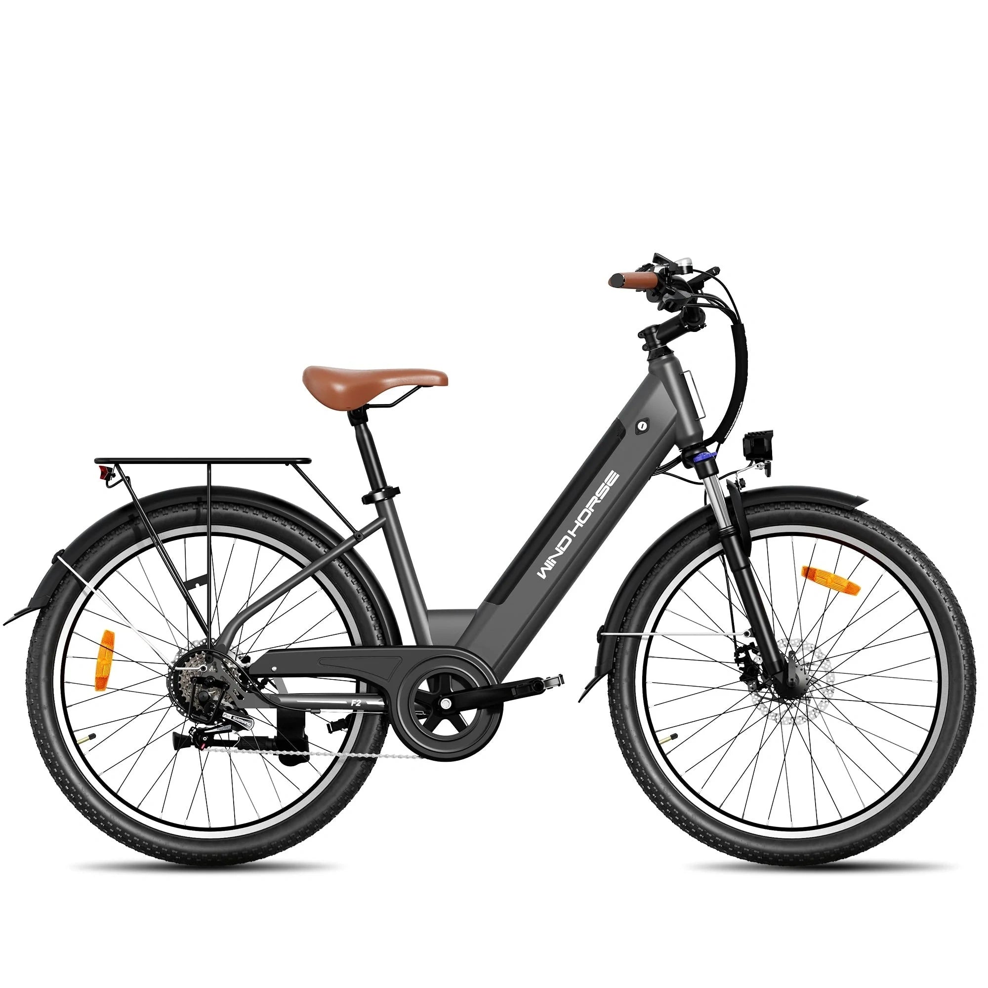 Electric Mountain Bike with 350W Motor, 80 km Range, and 7-Speed Gears