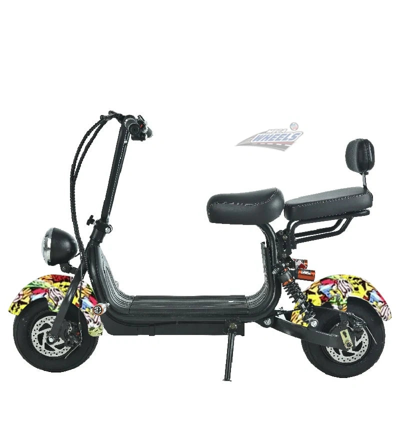 Compact Fat Tyre Electric Scooter with Removable Battery