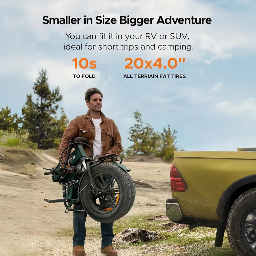 Premium Fat Tire Electric Bike with 52V Battery and 110km Range