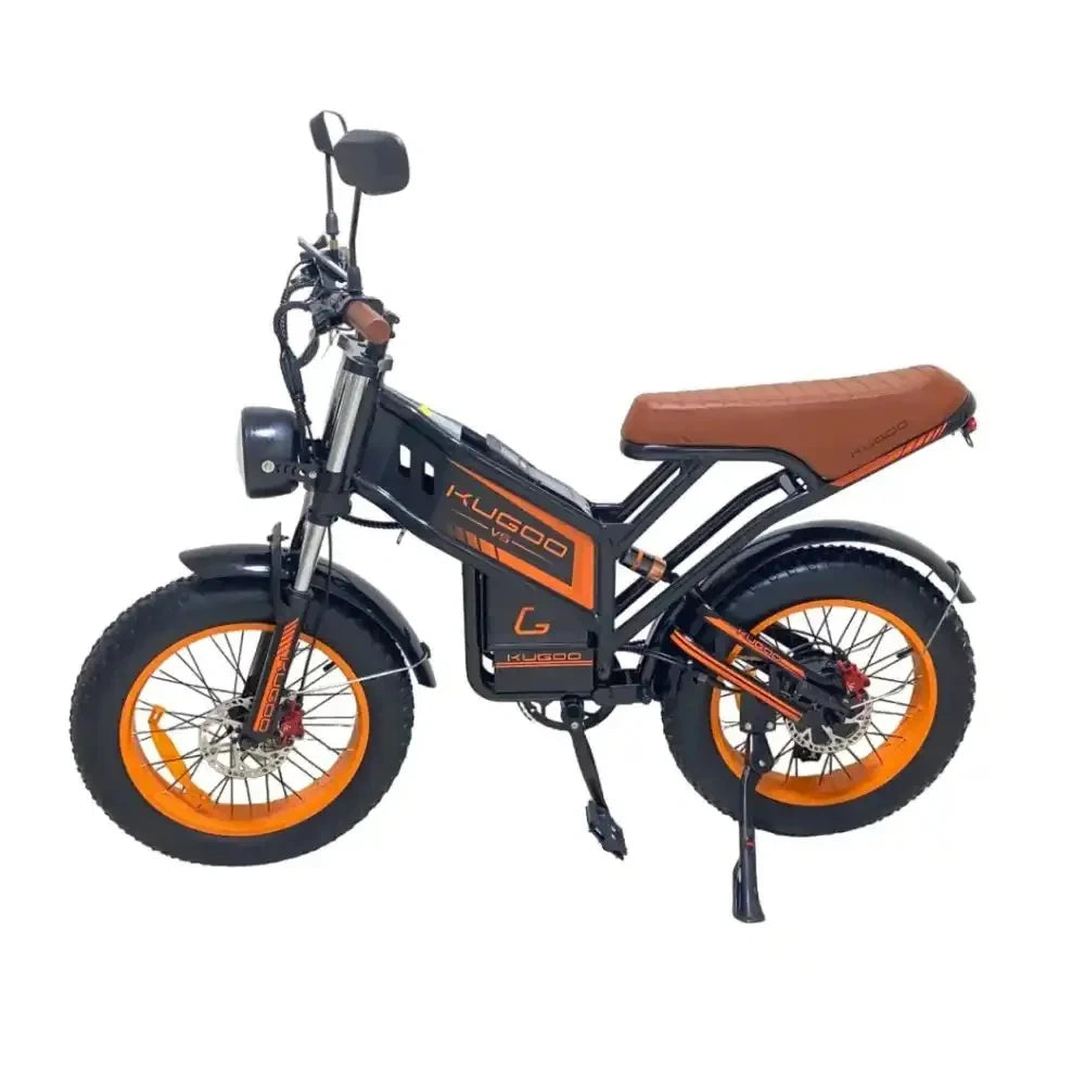 Folding Fat Tire Electric Bike with 1000W Peak Power and Hydraulic Brakes