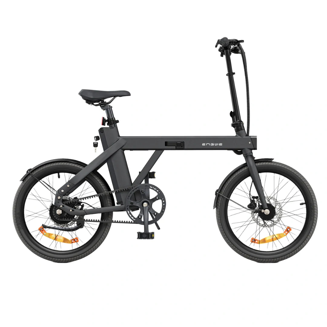 Ultra-Light Folding Electric Bike with Carbon Belt Drive and 100km Range