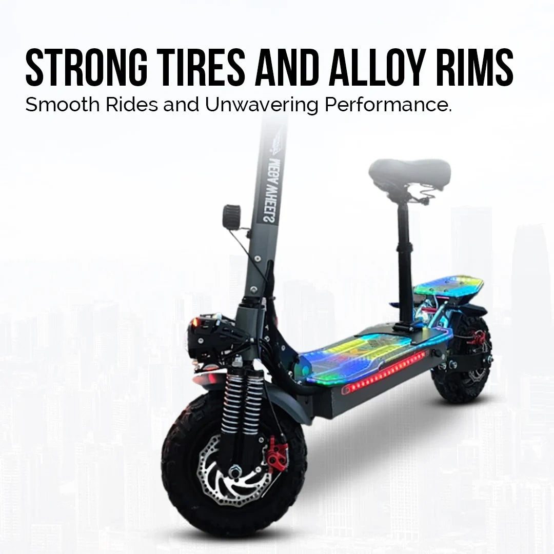 Extreme Dual Motor Foldable Electric Scooter with 7200W Power