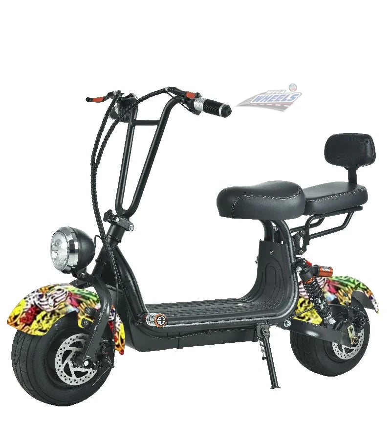 Compact Fat Tyre Electric Scooter with Removable Battery