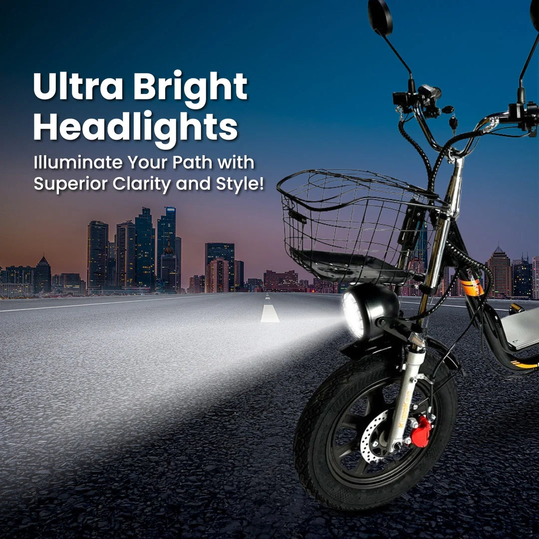 Professional Delivery Electric Scooter with Large Basket and 60km Range