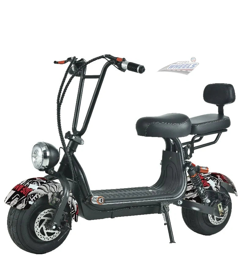 Compact Fat Tyre Electric Scooter with Removable Battery