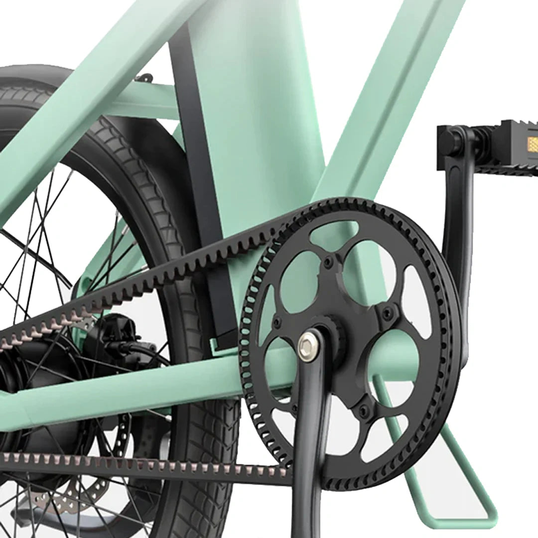Ultra-Light Folding Electric Bike with Carbon Belt Drive and 100km Range
