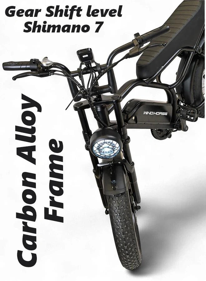 High-Speed Electric Mountain Bike with 750W Motor and 60km/h Speed