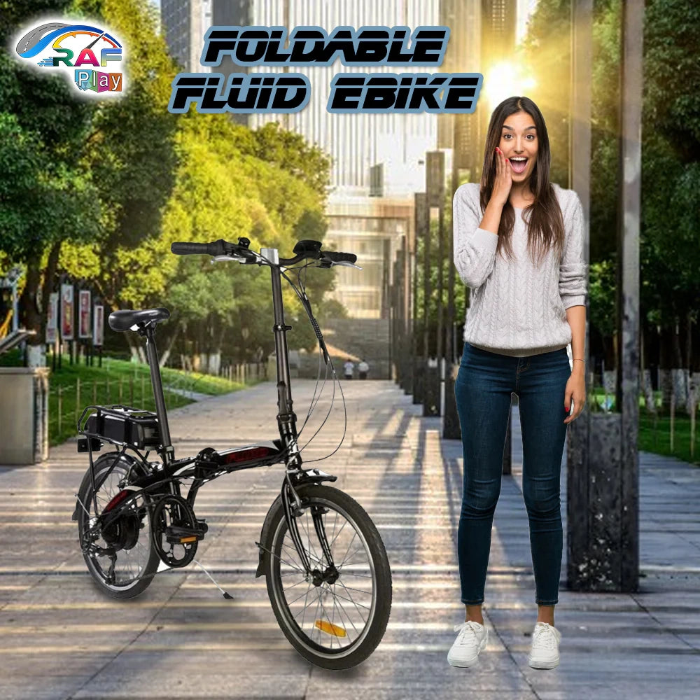 Foldable Electric Commuter Bike with 60 km Range and 7-Speed Gearing