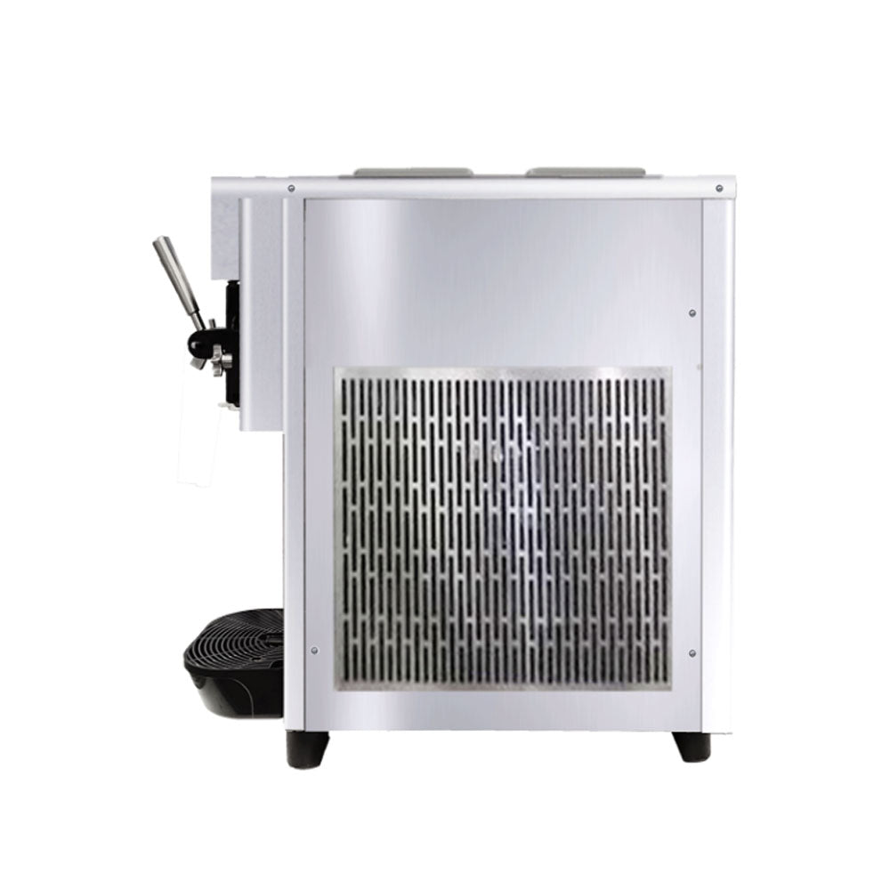 Commercial Ice Cream Machine,1200W Automatic Soft and Hard Serve Ice Cream Maker with Compressor, LCD Operation Screen, 13L/H Production, Low Noise, Energy Saving,For Cafes,Restaurants,Buffets, Etc. - COOLBABY