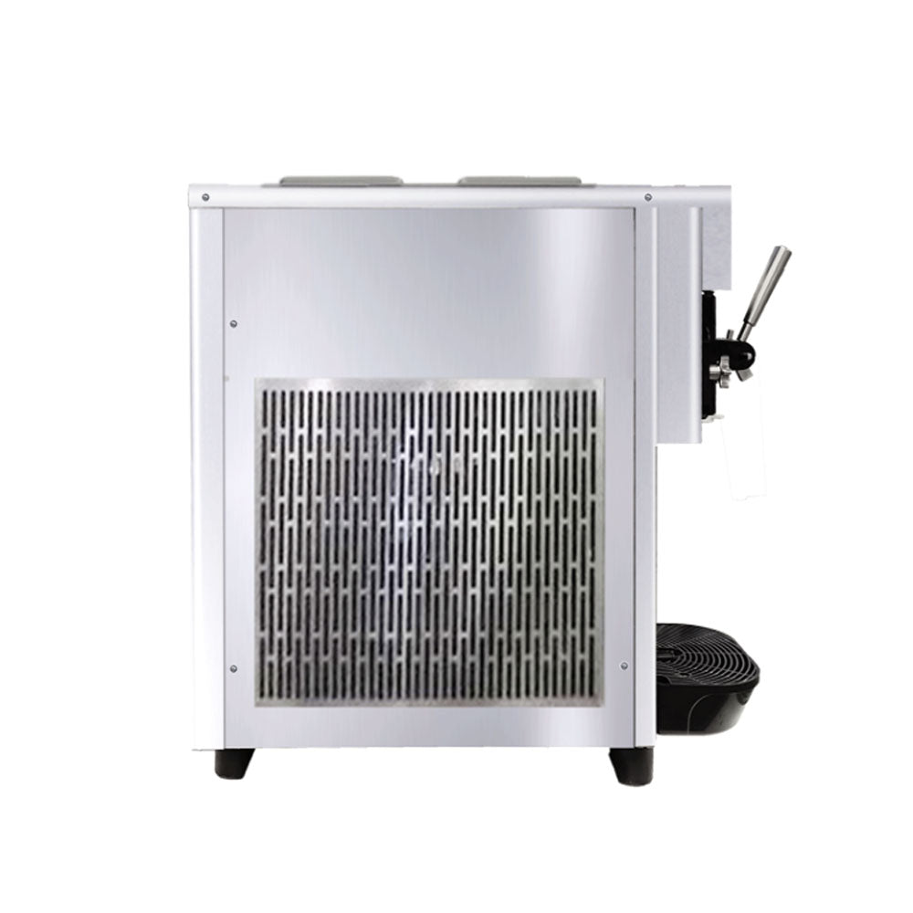 Commercial Ice Cream Machine,1200W Automatic Soft and Hard Serve Ice Cream Maker with Compressor, LCD Operation Screen, 13L/H Production, Low Noise, Energy Saving,For Cafes,Restaurants,Buffets, Etc. - COOLBABY