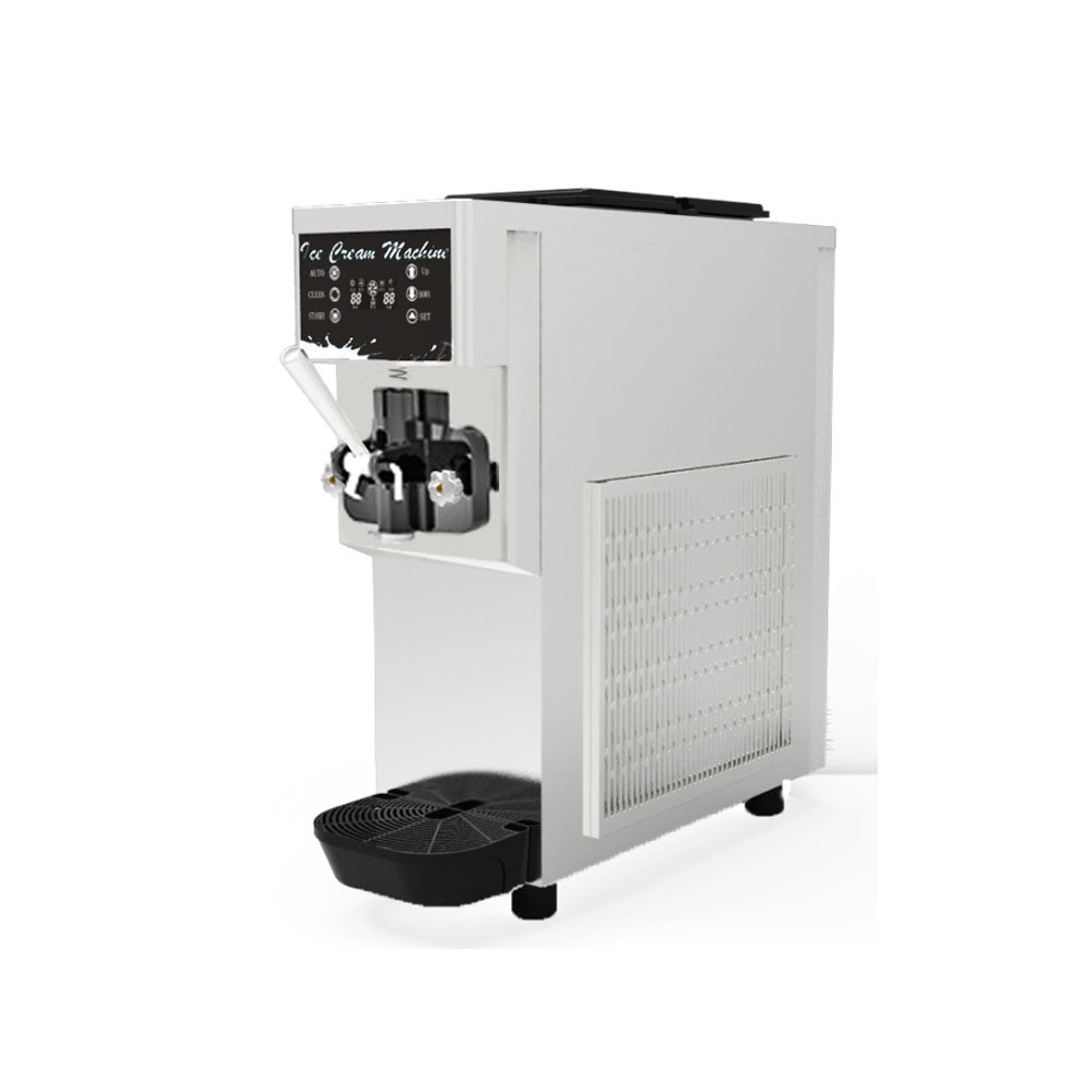 Commercial Ice Cream Machine,1200W Automatic Soft and Hard Serve Ice Cream Maker with Compressor, LCD Operation Screen, 13L/H Production, Low Noise, Energy Saving,For Cafes,Restaurants,Buffets, Etc. - COOLBABY