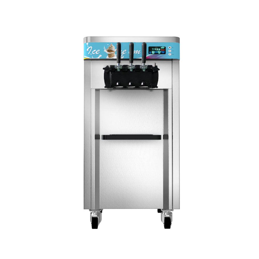 2600W Commercial Soft Ice Cream Machine 3 Flavors Producing Capacity22-32L/H, LED Screen for Restaurants Snack Bar - COOLBABY