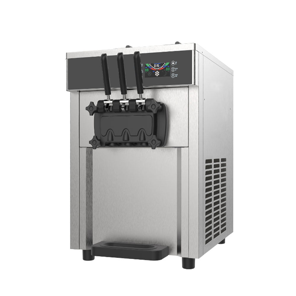 2600W Commercial Ice Cream Machine,Production volume: 24L/H,LCD Digital Display Ice Cream Maker,Shortage Alert, Countertop Soft Ice Cream Maker for Restaurant Family Parties - COOLBABY