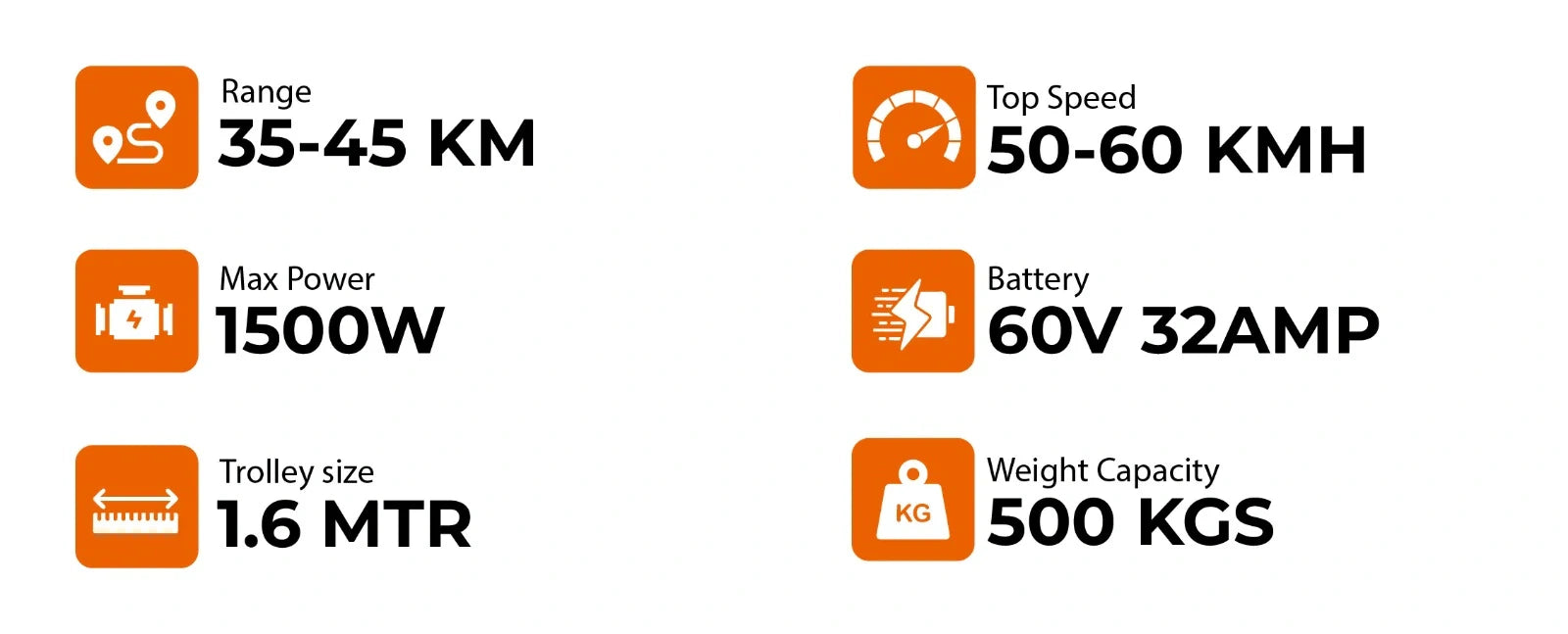 Technical specifications of a product displayed on a white background