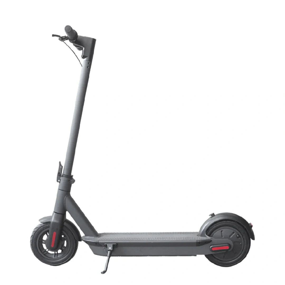 Gray electric scooter on a white background