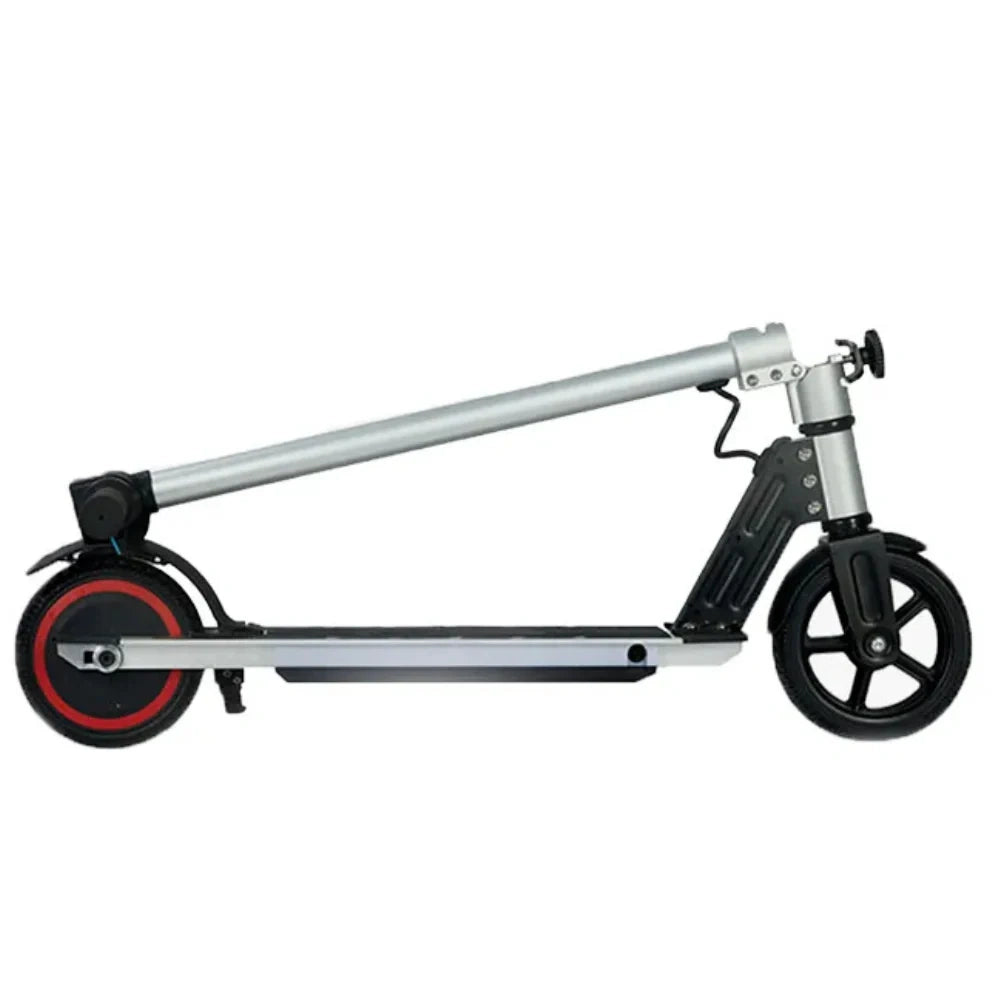 Foldable scooter with large wheels on a white background