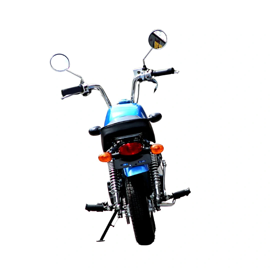 Motorcycle on a white background