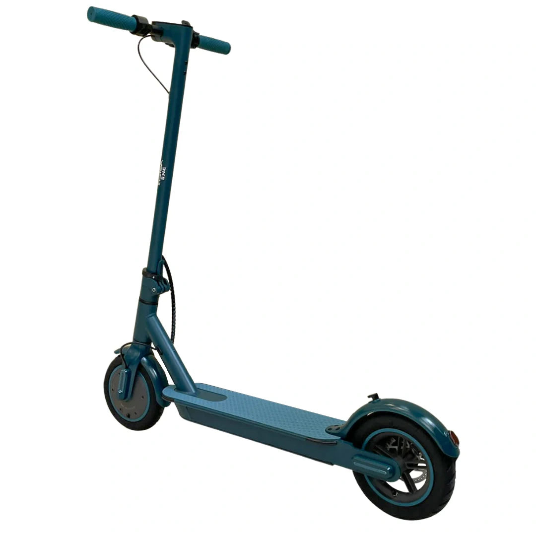 Blue electric scooter on a white background