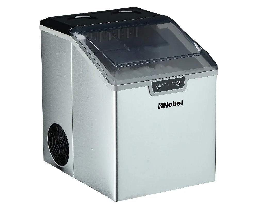Nobel ice machine on a white background