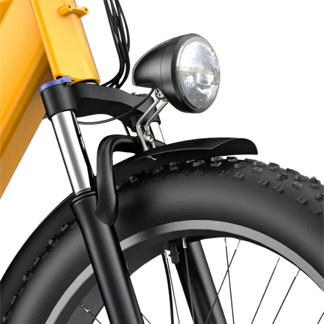 Long-Range Fat Tire Electric Bike with 140km Range and Hydraulic Brakes