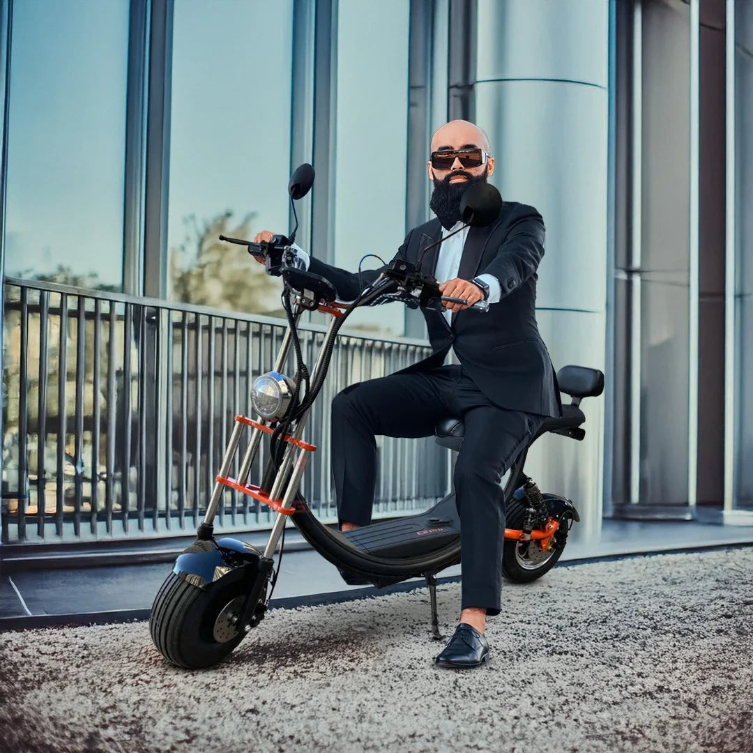 Heavy-Duty Electric Cruiser Scooter with 1200W Motor and Hydraulic Brakes