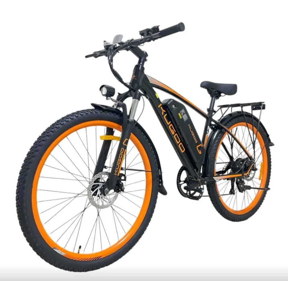 Urban Electric Bike with 350W Motor, 27.5-inch Wheels, and Removable Battery