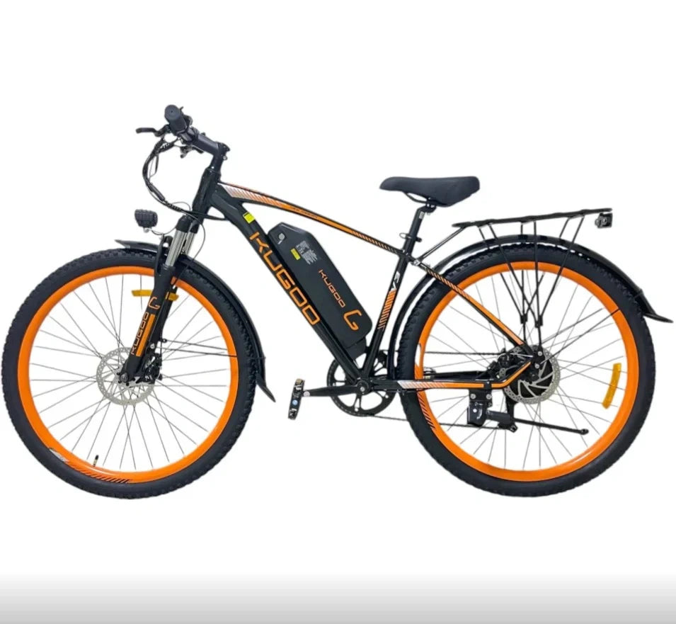 Urban Electric Bike with 350W Motor, 27.5-inch Wheels, and Removable Battery