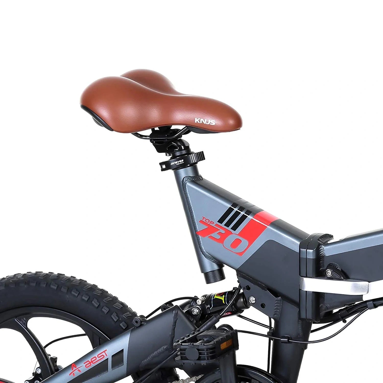 Full-Suspension Folding Electric Bike with 250W Motor and 50km Range