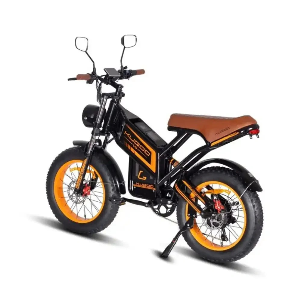 Folding Fat Tire Electric Bike with 1000W Peak Power and Hydraulic Brakes
