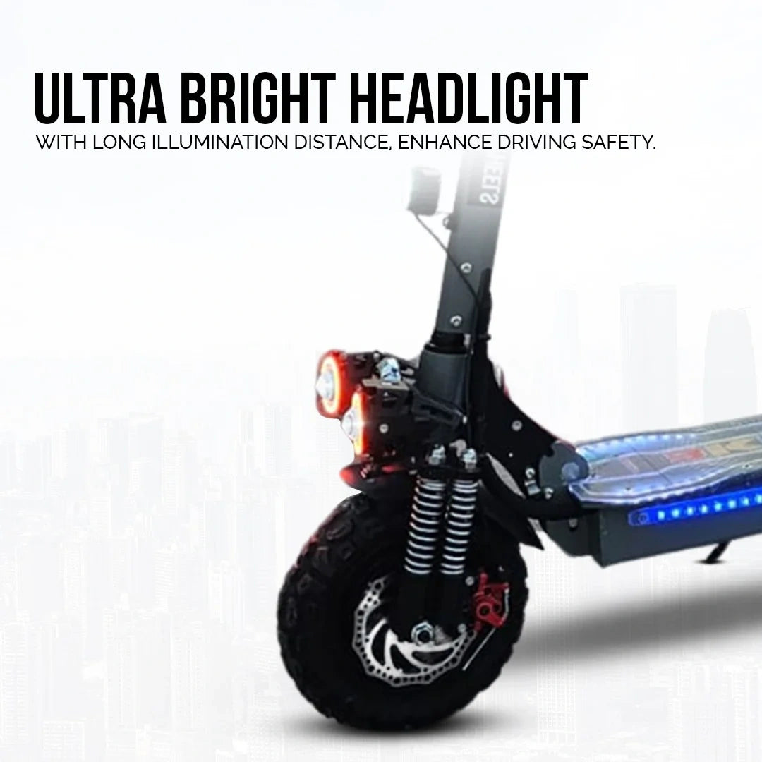 Extreme Dual Motor Foldable Electric Scooter with 7200W Power