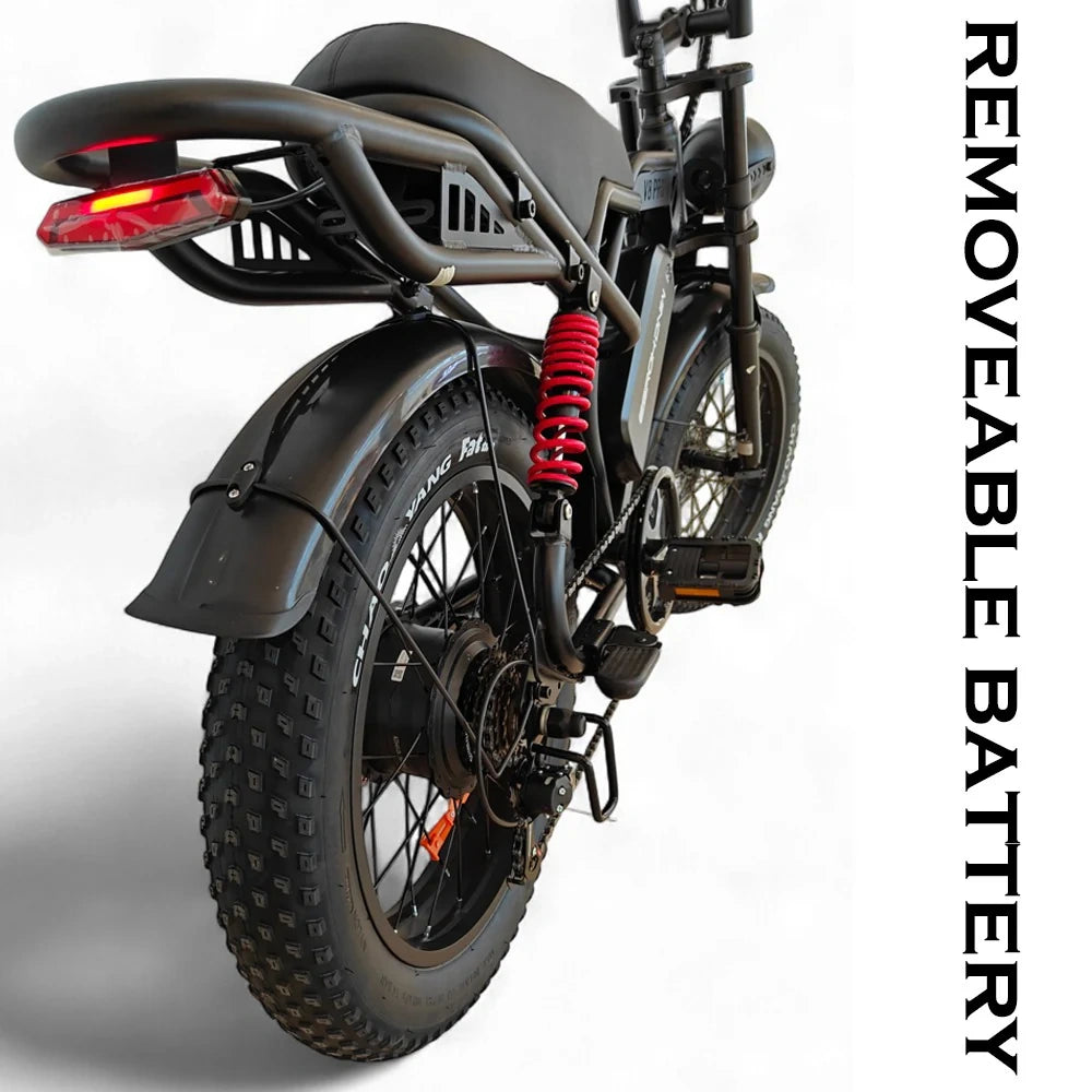 High-Speed Electric Mountain Bike with 750W Motor and 60km/h Speed