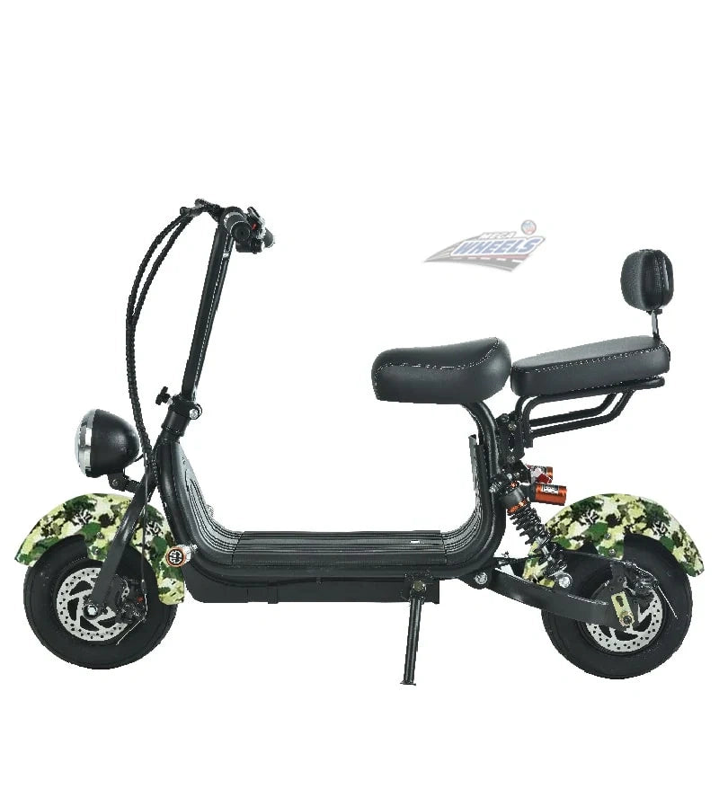Compact Fat Tyre Electric Scooter with Removable Battery