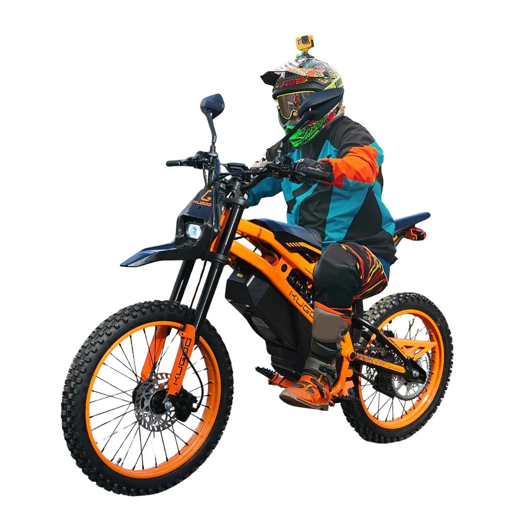 High-Power Electric Dirt Bike with 4000W Peak Power and 60km Range