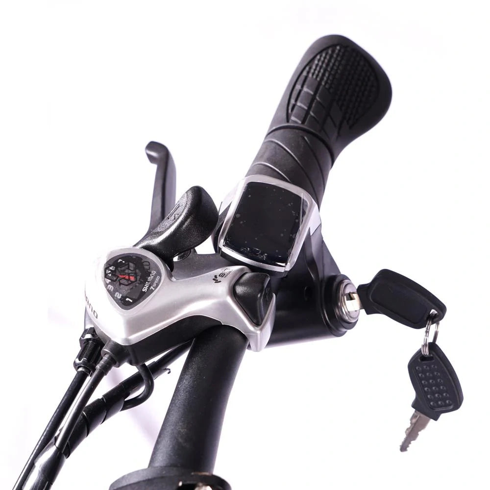 Full-Suspension Folding Electric Bike with 250W Motor and 50km Range