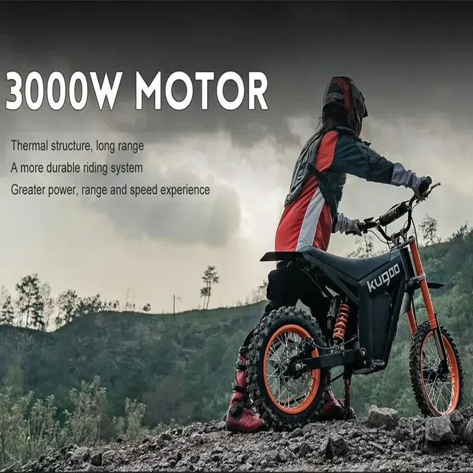 Powerful Off-Road Electric Dirt Bike with 1500W Motor and 48V 21Ah Battery