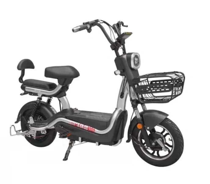 Electric Commuter Bike with 500W Motor, Dual Seat, and Digital Display