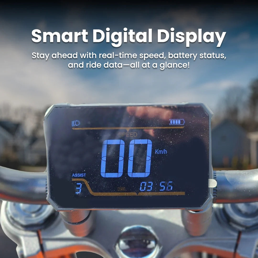 High-Power Electric Dirt Bike with 4000W Peak Power and 60km Range