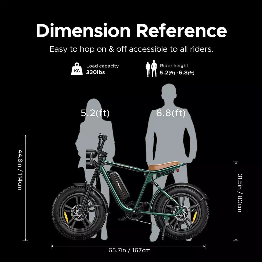 Electric Fat Tire Bike with 750W Motor and 20x4.0 Inch All-Terrain Tires