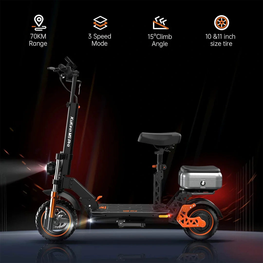 All-Terrain Electric Scooter with 1000W Motor and 70km Long Range