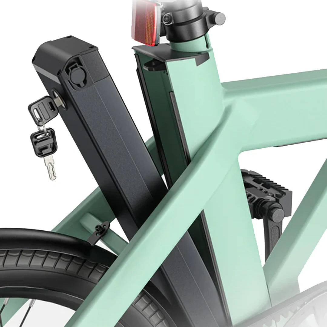 Compact Folding Electric Bike with 250W Torque Sensor Motor and Belt Drive System