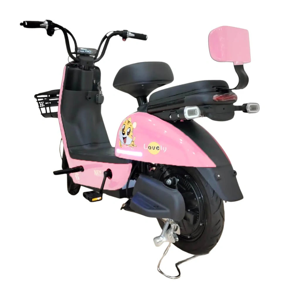 Electric Commuter Bike with 350W Motor, Dual Seat and Pedal Assist