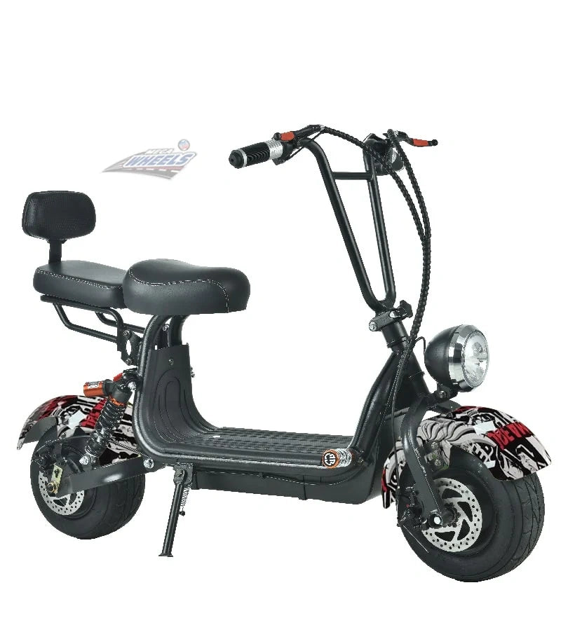 Compact Fat Tyre Electric Scooter with Removable Battery
