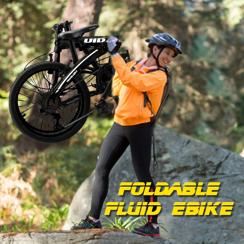 Foldable Electric Commuter Bike with 60 km Range and 7-Speed Gearing
