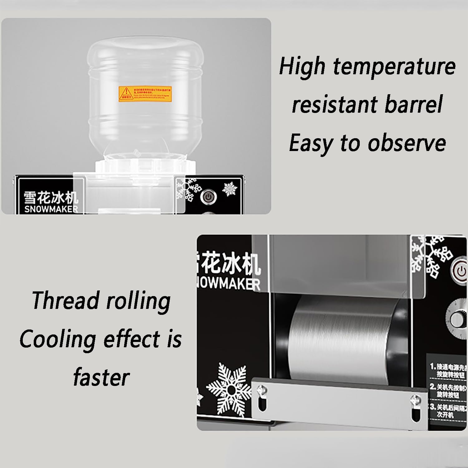 COOLBABY YLY077 Premium Multi-functional Snowflake Ice Machine - COOLBABY